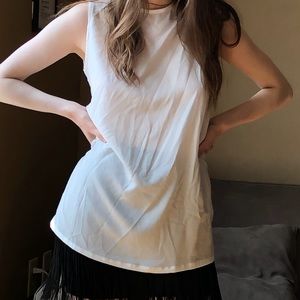 Sheer white top - Zara